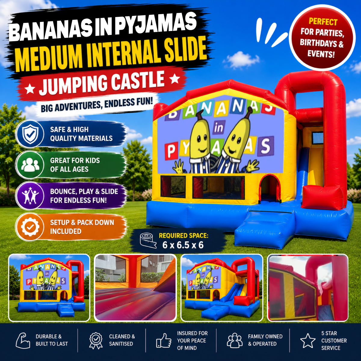 Bananas in Pyjamas Medium Internal Slide