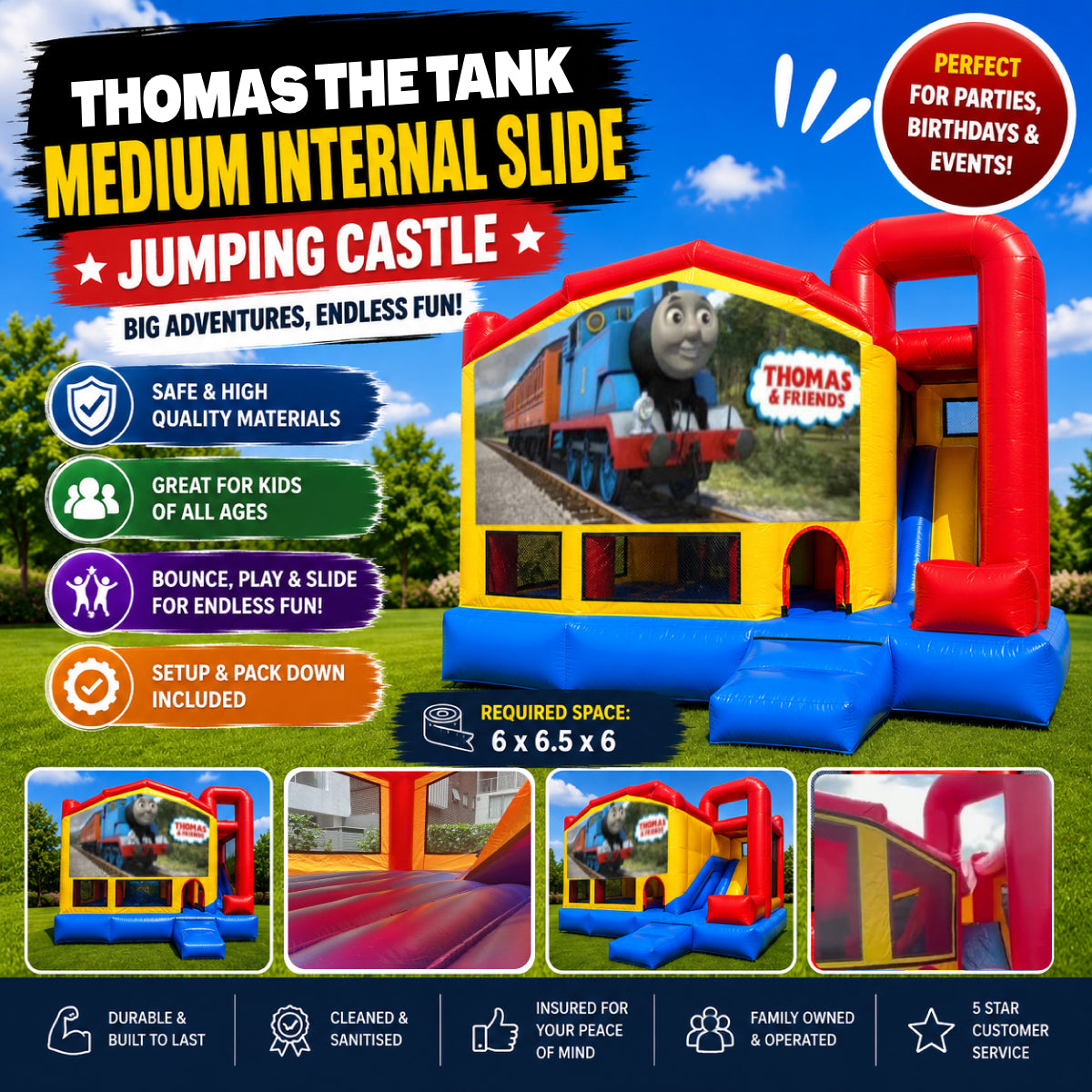 Thomas The Tank Engine Medium Internal Slide Jumping Castle