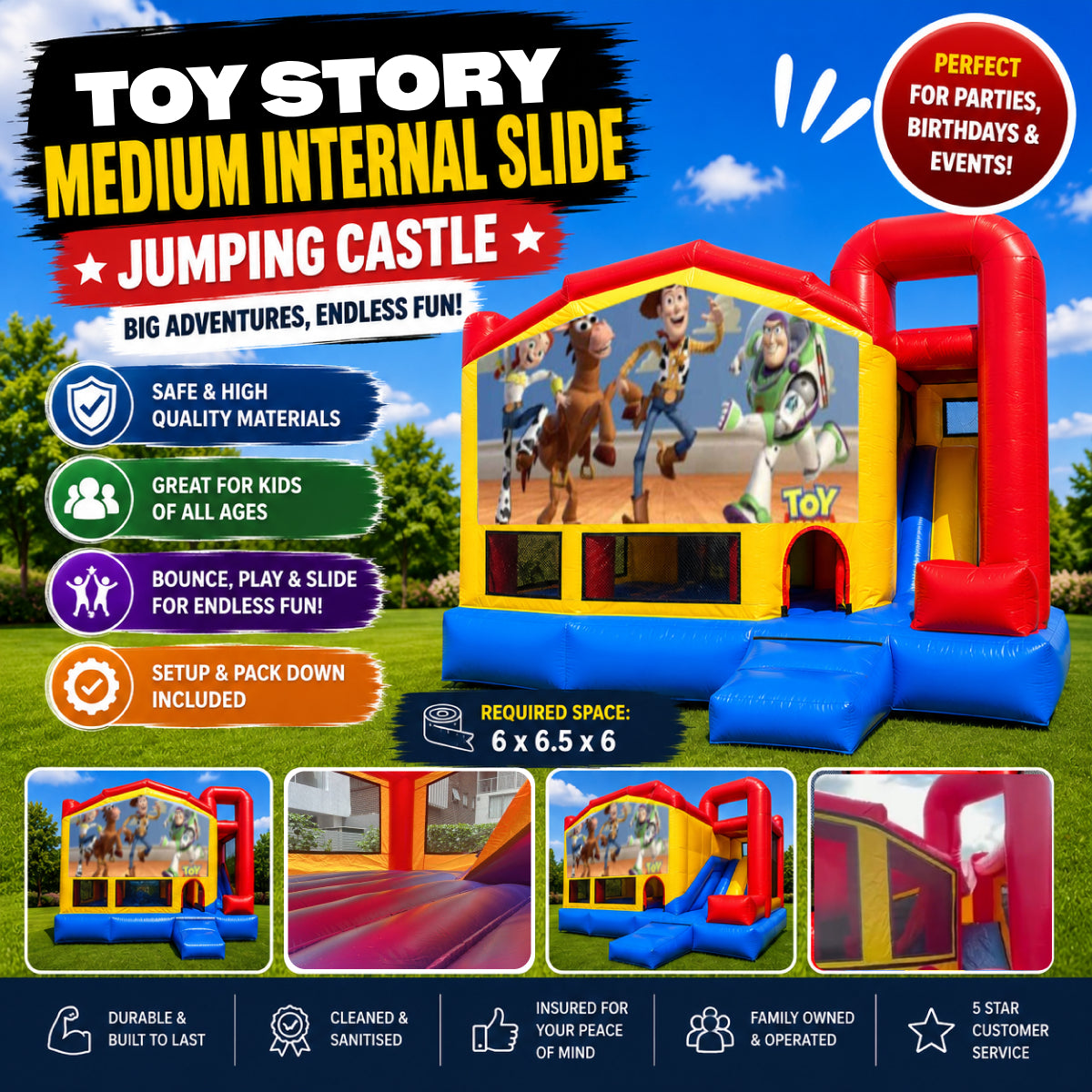 Toy Story Medium Internal Slide Jumping Castle