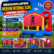 Miraculous Ladybug Medium Internal Slide Jumping Castle