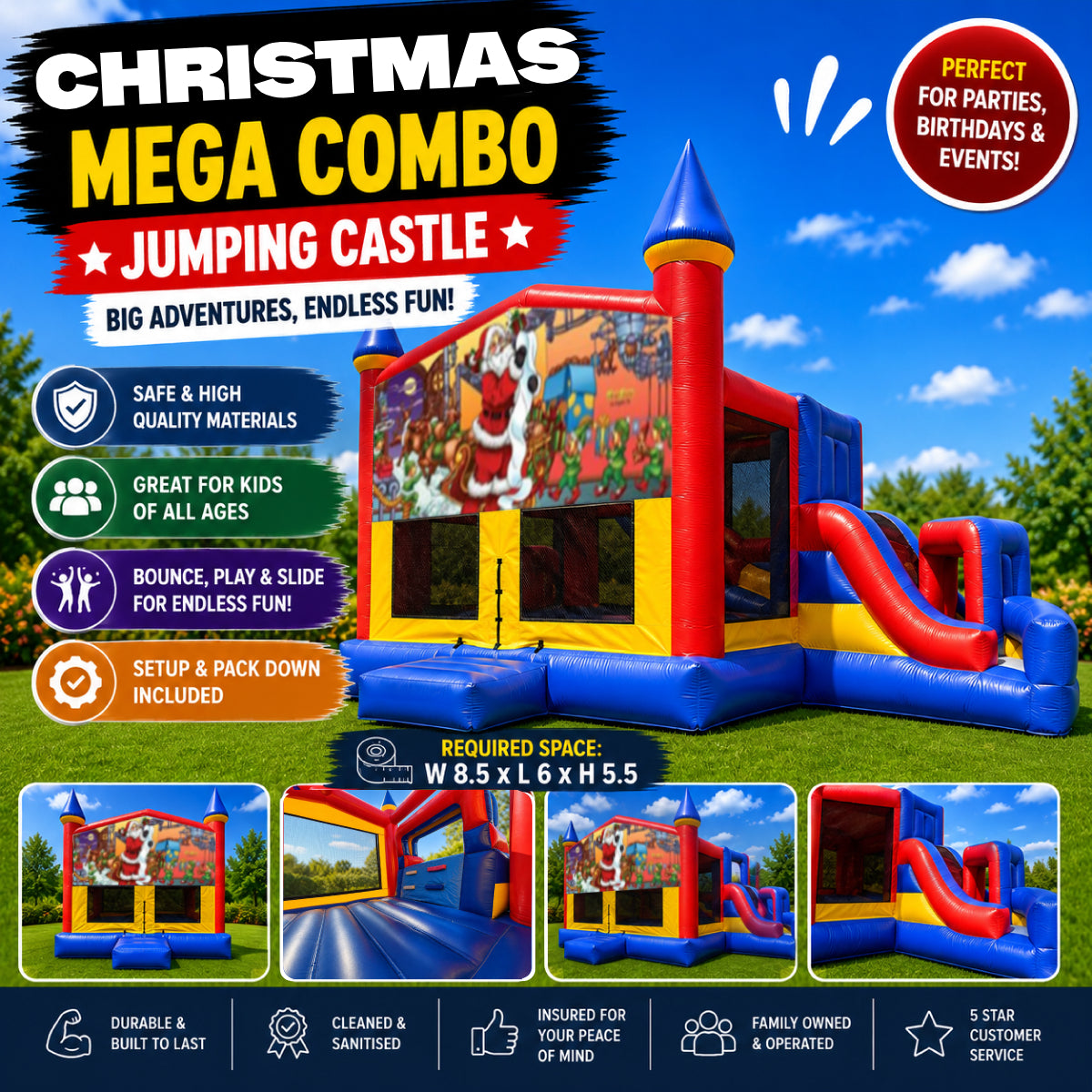 Christmas #1 Mega Combo Jumping Castle