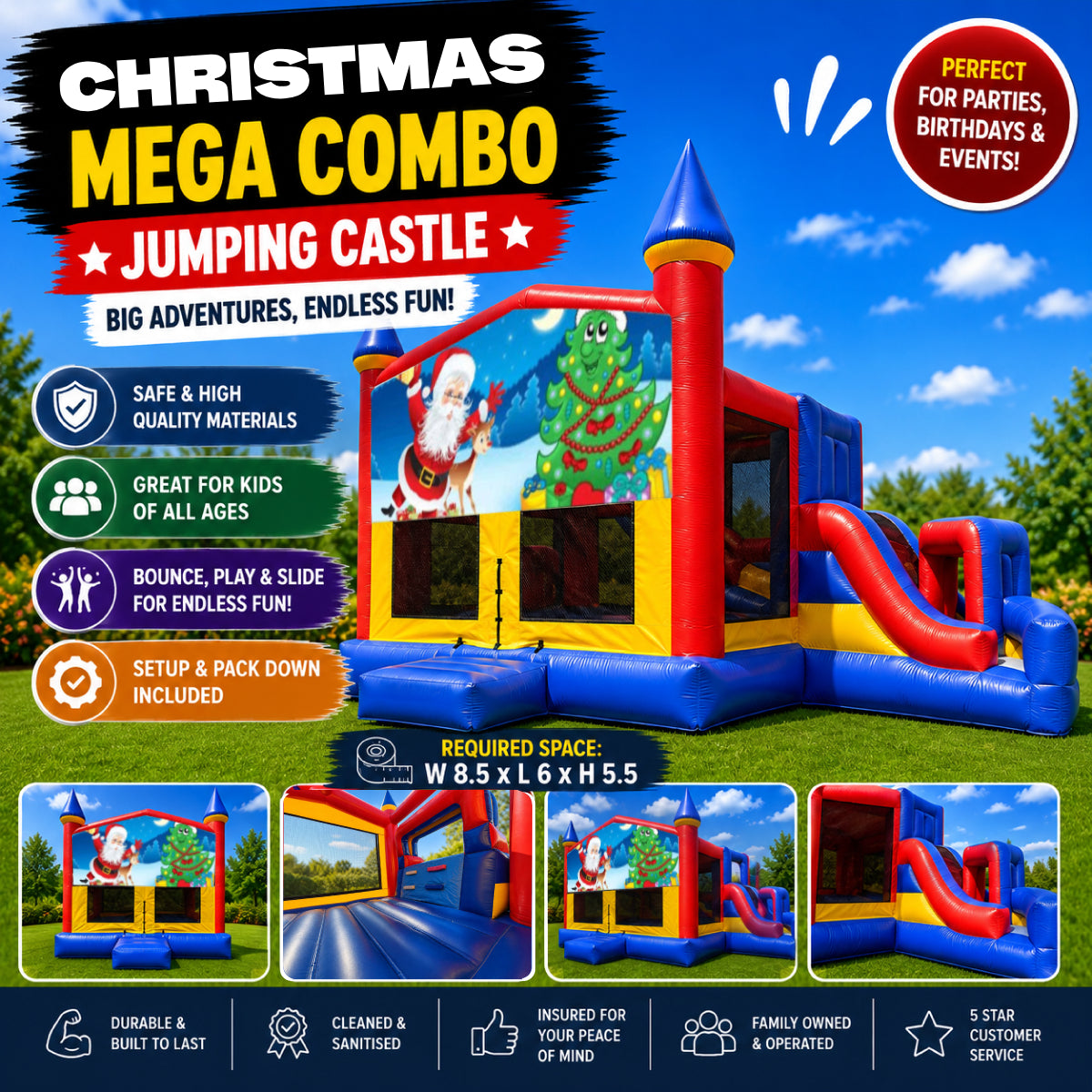 Christmas #2 Mega Combo Jumping Castle