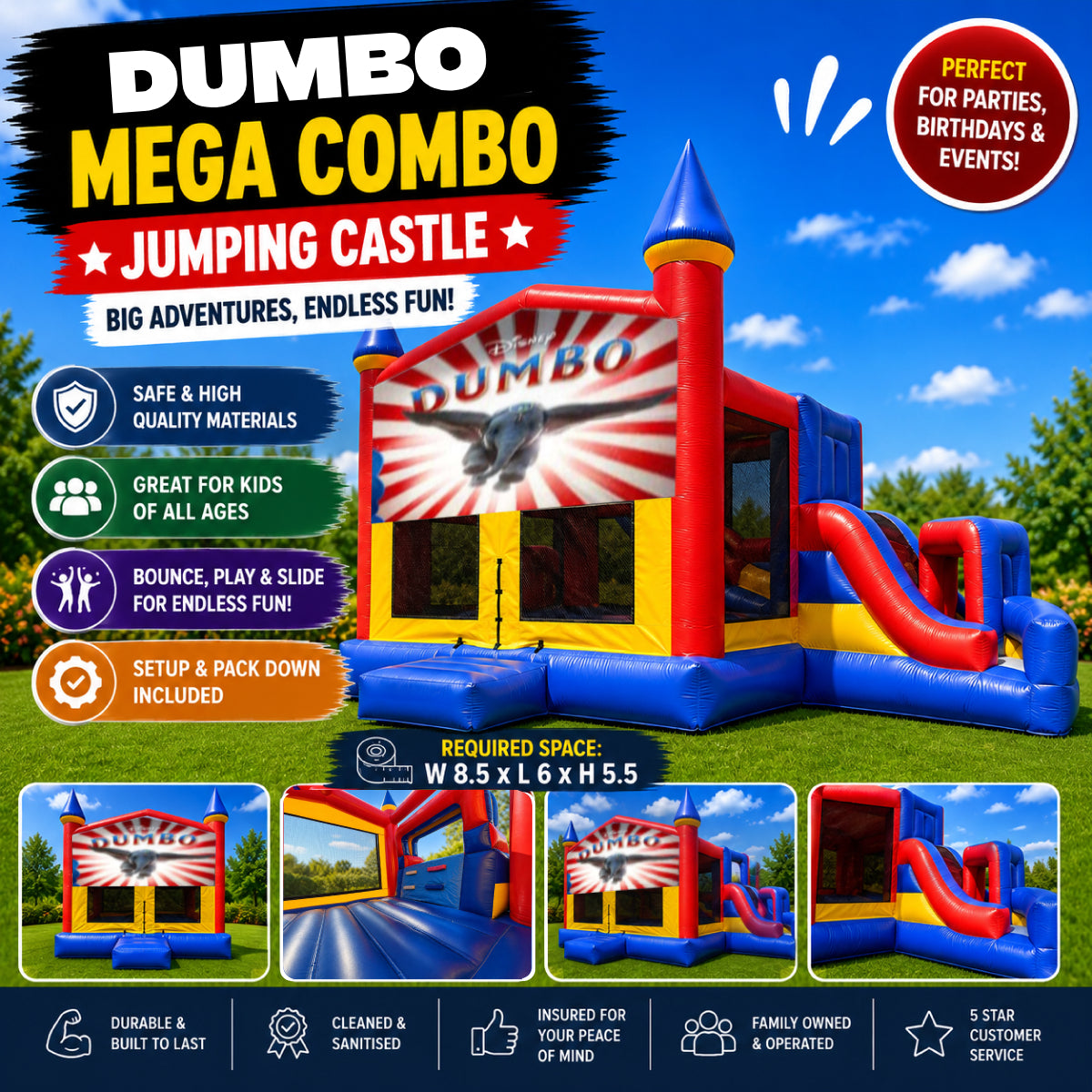 Dumbo Mega Combo Jumping Castle