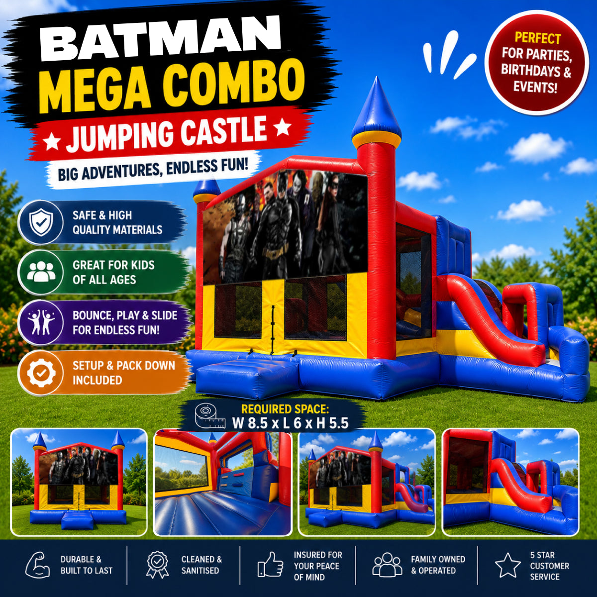 Batman Mega Combo Jumping Castle