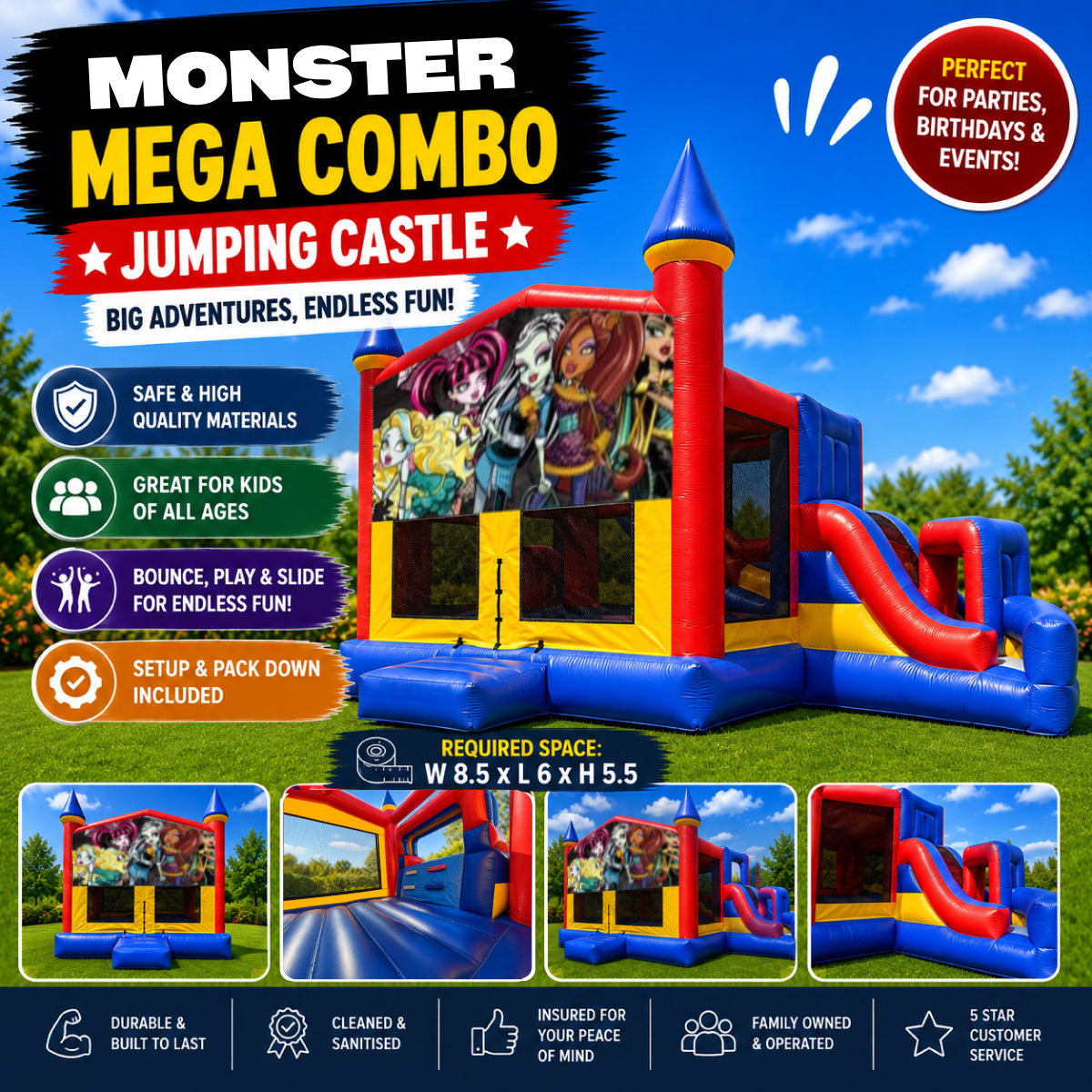 Monster High Mega Combo Jumping Castle