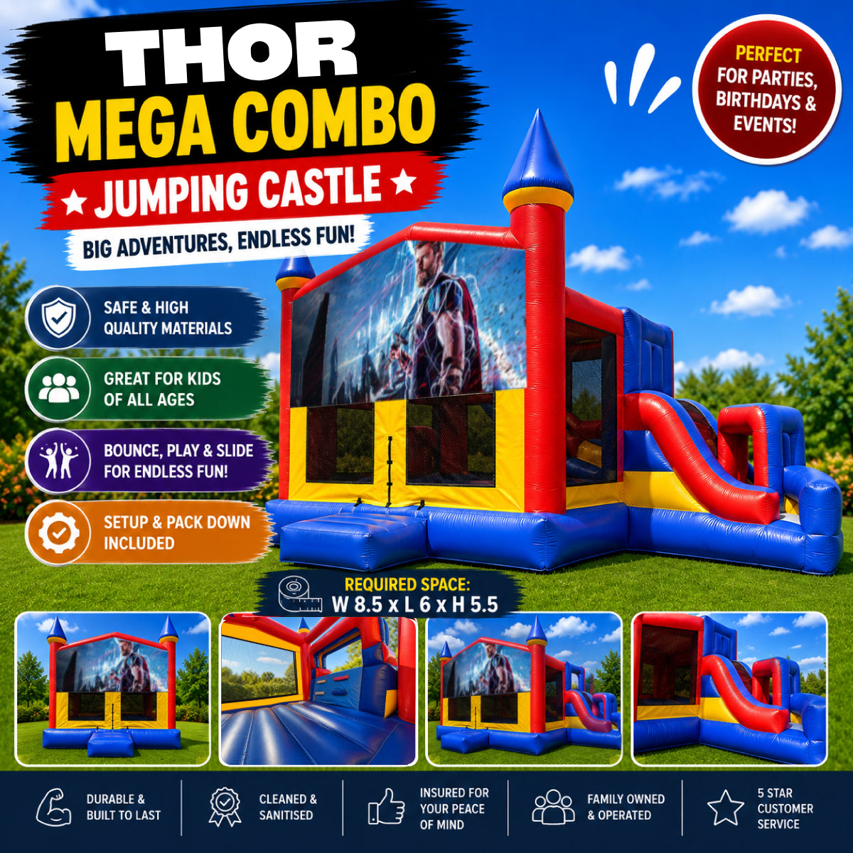 Thor Mega Combo Jumping Castle