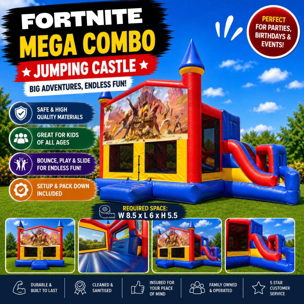 Fortnite Mega Combo Jumping Castle