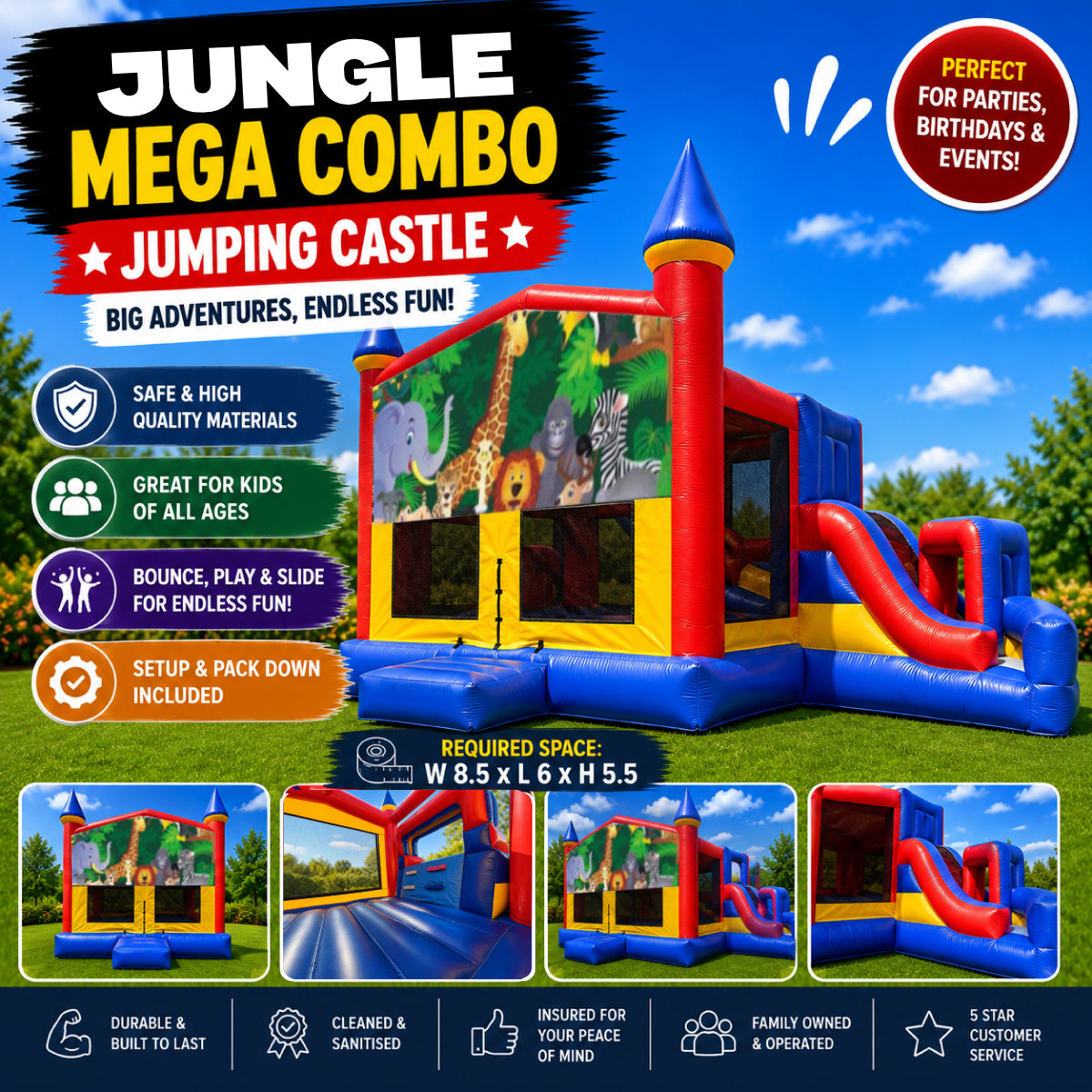Jungle Mega Combo Jumping Castle