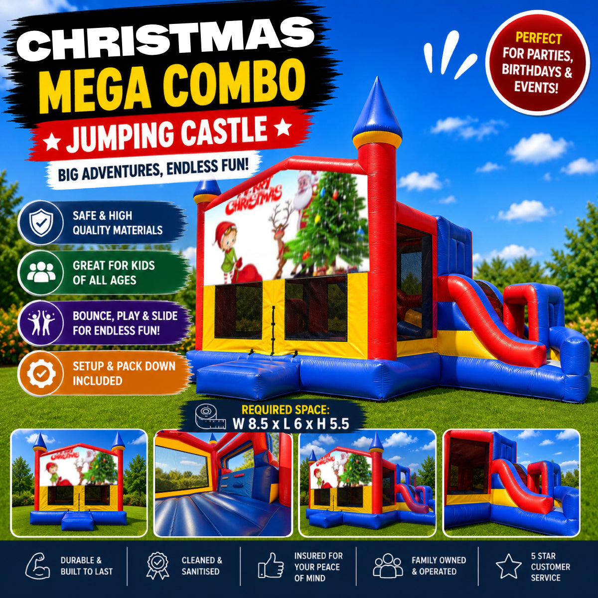Christmas #9 Mega Combo Jumping Castle
