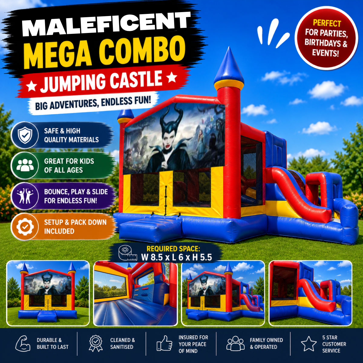 Maleficent Mega Combo Jumping Castle