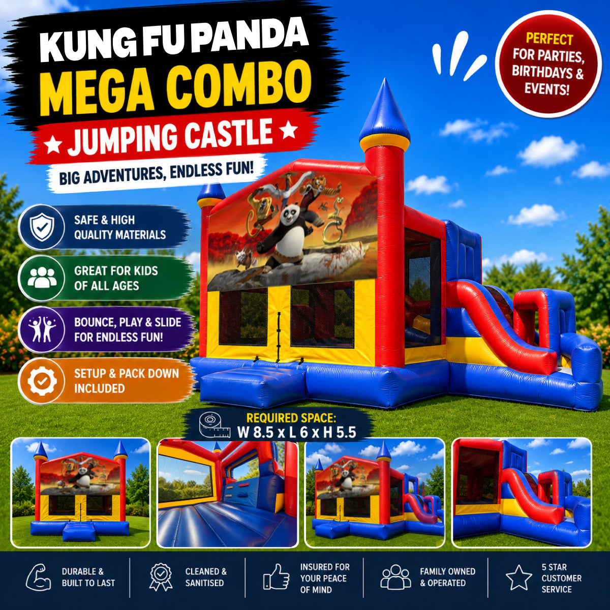 Kung Fu Panda Mega Combo Jumping Castle