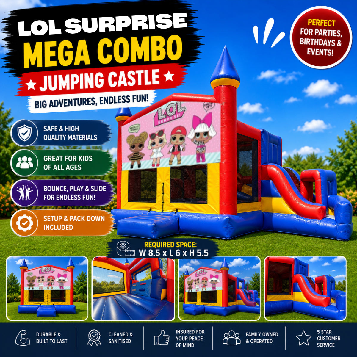 LOL Surprise Mega Combo Jumping Castle