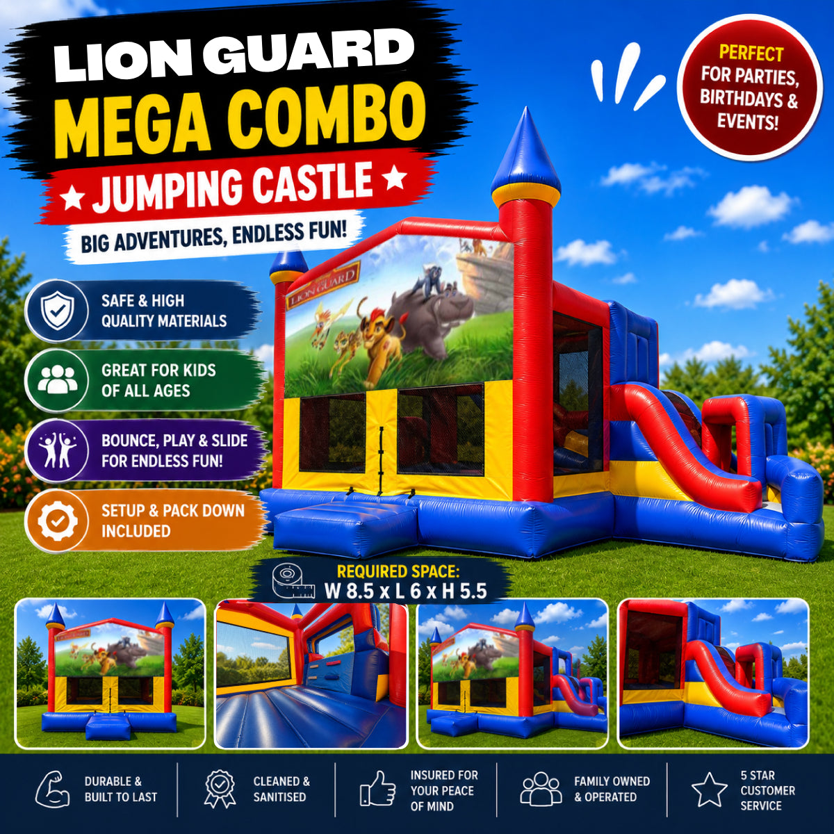 Lion Guard Mega Combo Jumping Castle
