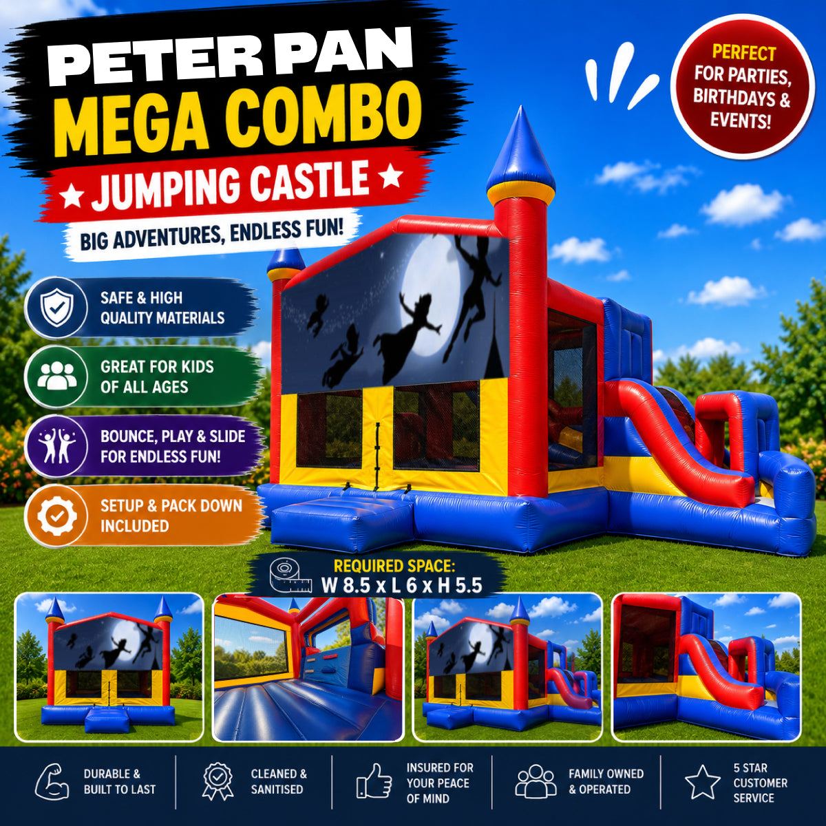 Peter Pan Mega Combo Jumping Castle