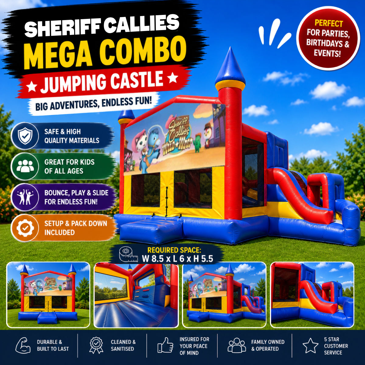Sheriff Callies Mega Combo Jumping Castle