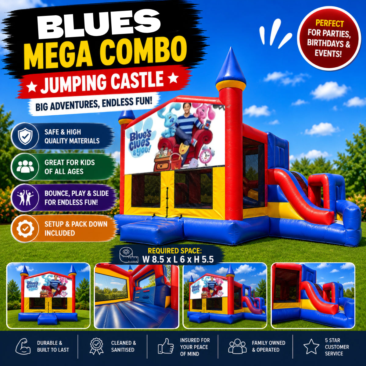 Blues Clues #2 Mega Combo Jumping Castle
