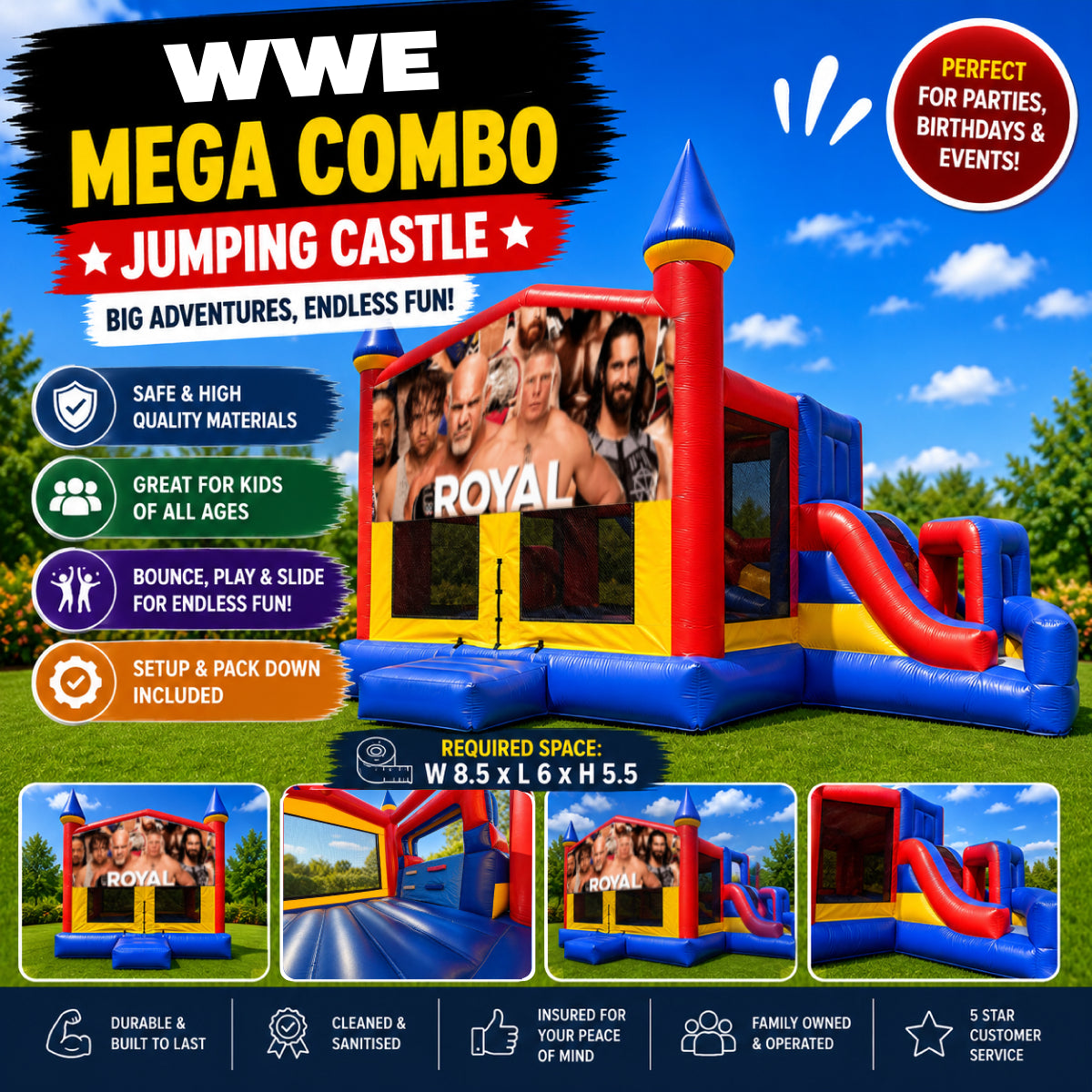 WWE Mega Combo Jumping Castle