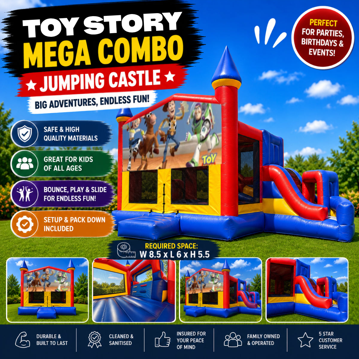 Toy Story Mega Combo Jumping Castle
