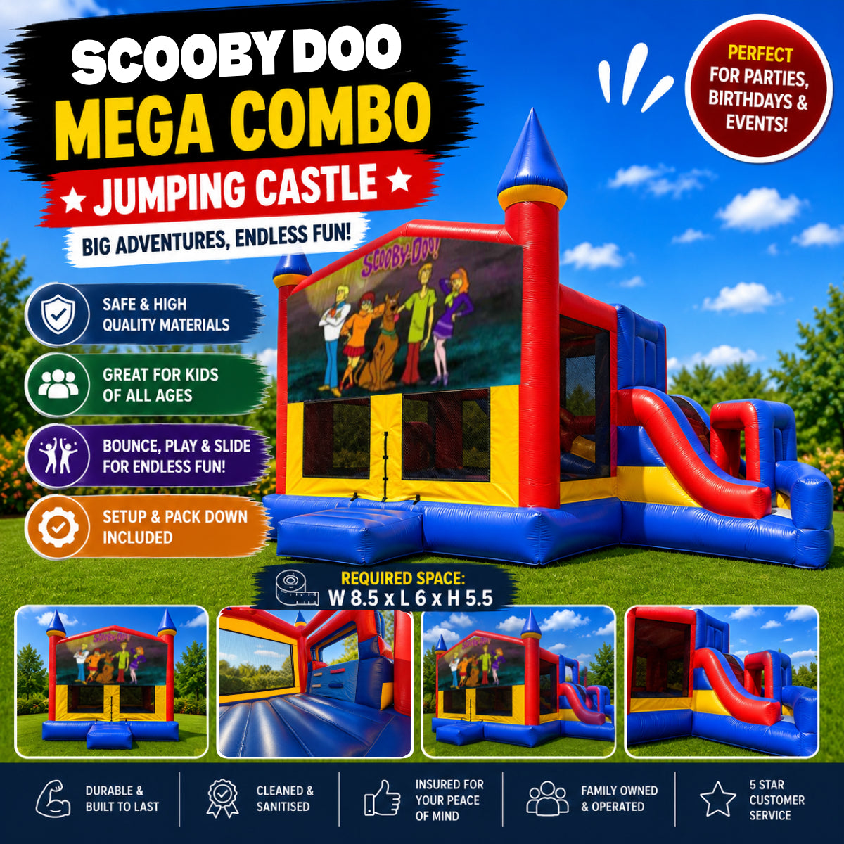 Scooby Doo Mega Combo Jumping Castle