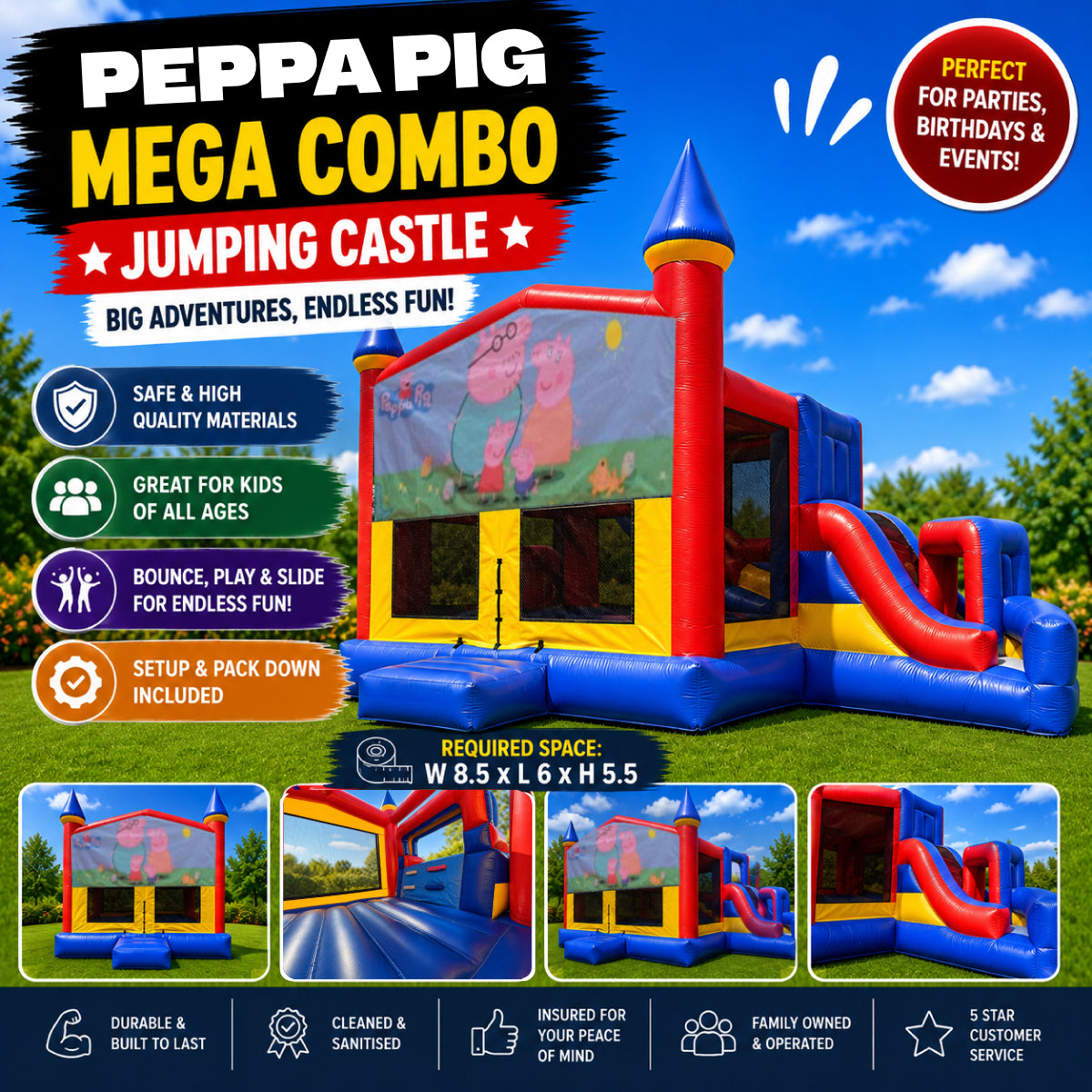 Peppa Pig Mega Combo Jumping Castle