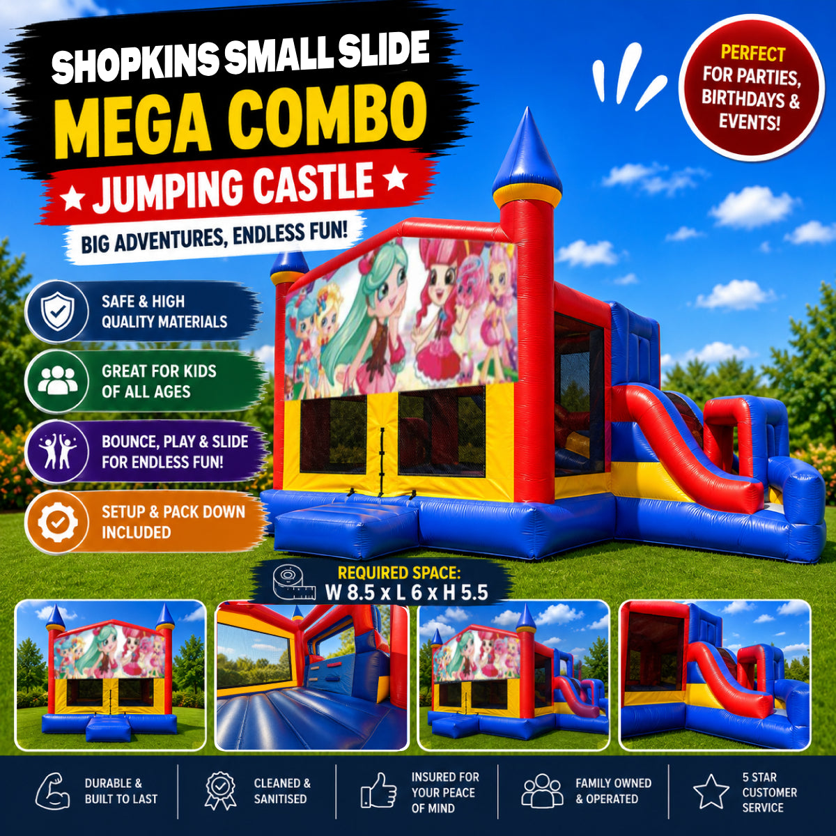 Shopkins Mega Combo Jumping Castle