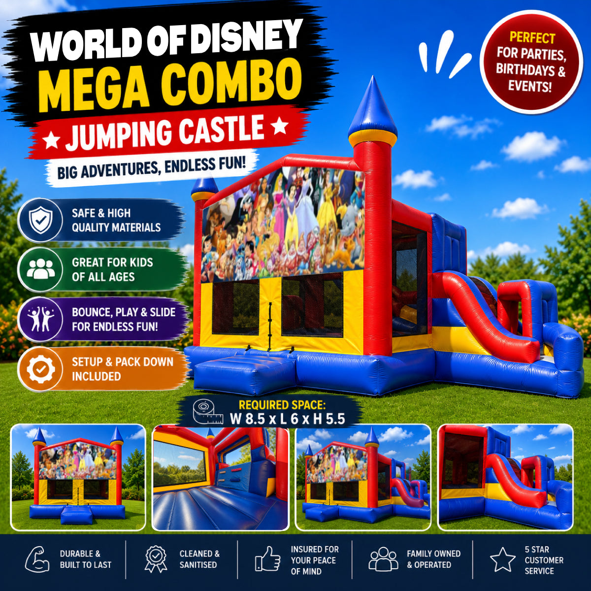 World of Disney Mega Combo Jumping Castle
