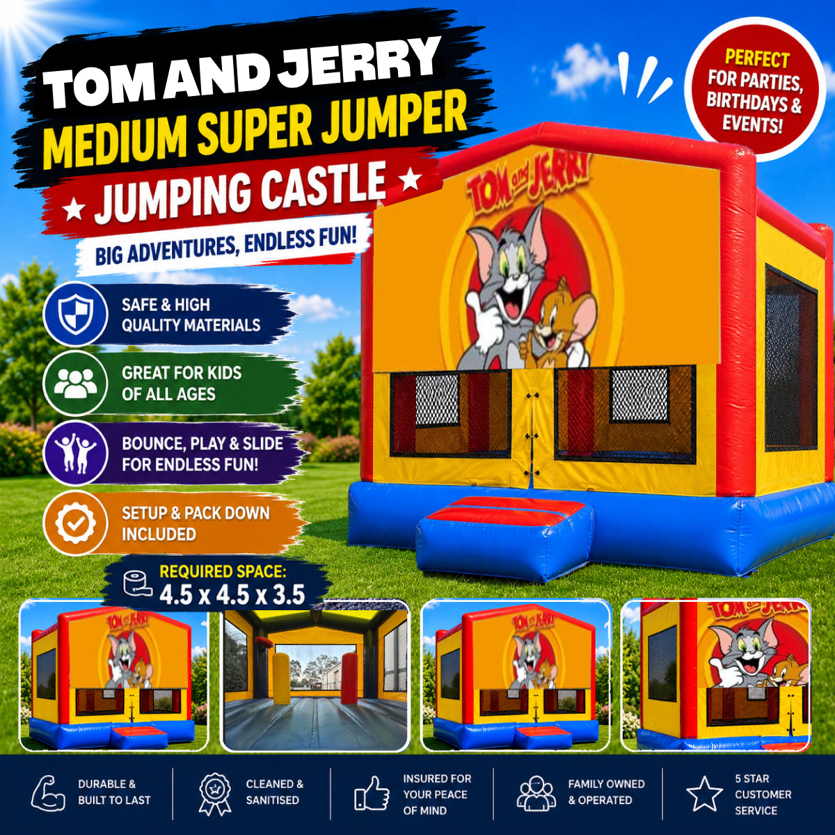 Tom And Jerry Medium Super Jumper Combo