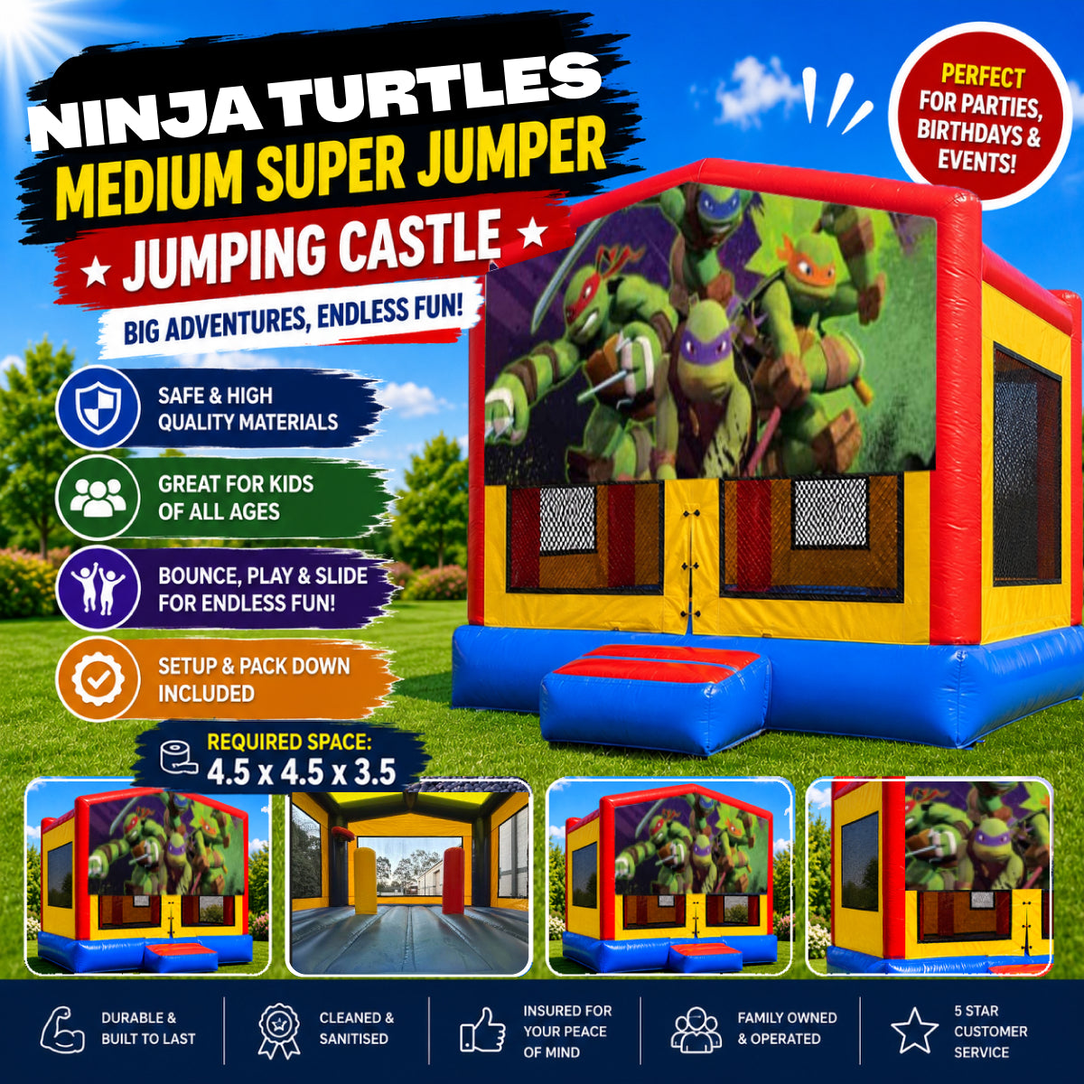 Ninja Turtles #2 Medium Super Jumper Combo
