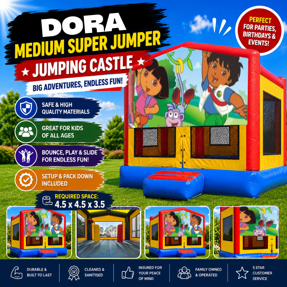 Dora Medium Super Jumper Combo