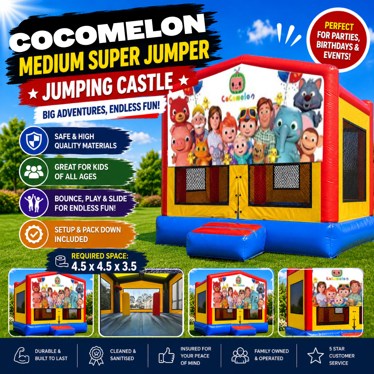 Cocomelon Medium Super Jumper Combo