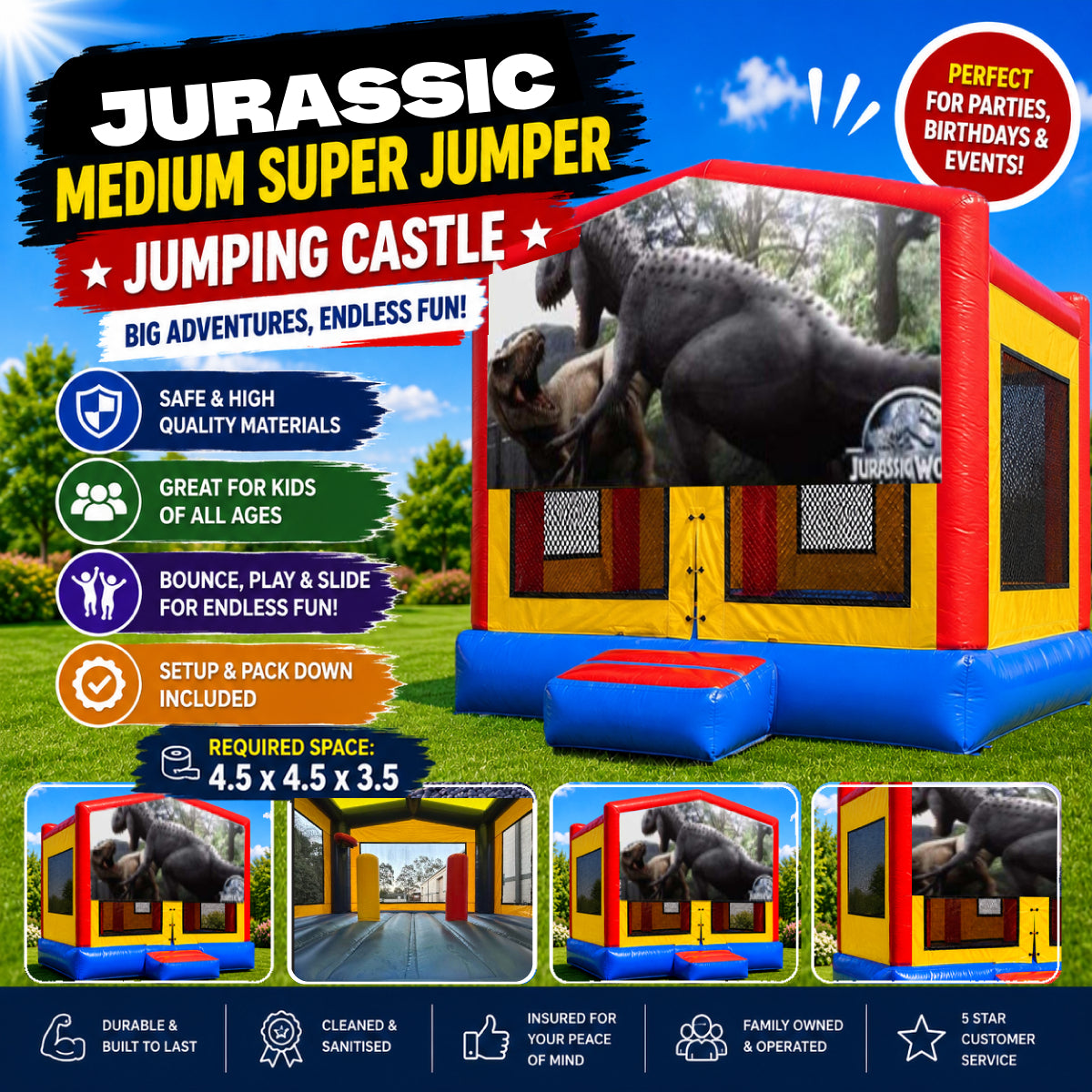 Jurassic Medium Super Jumper Jumping Castle