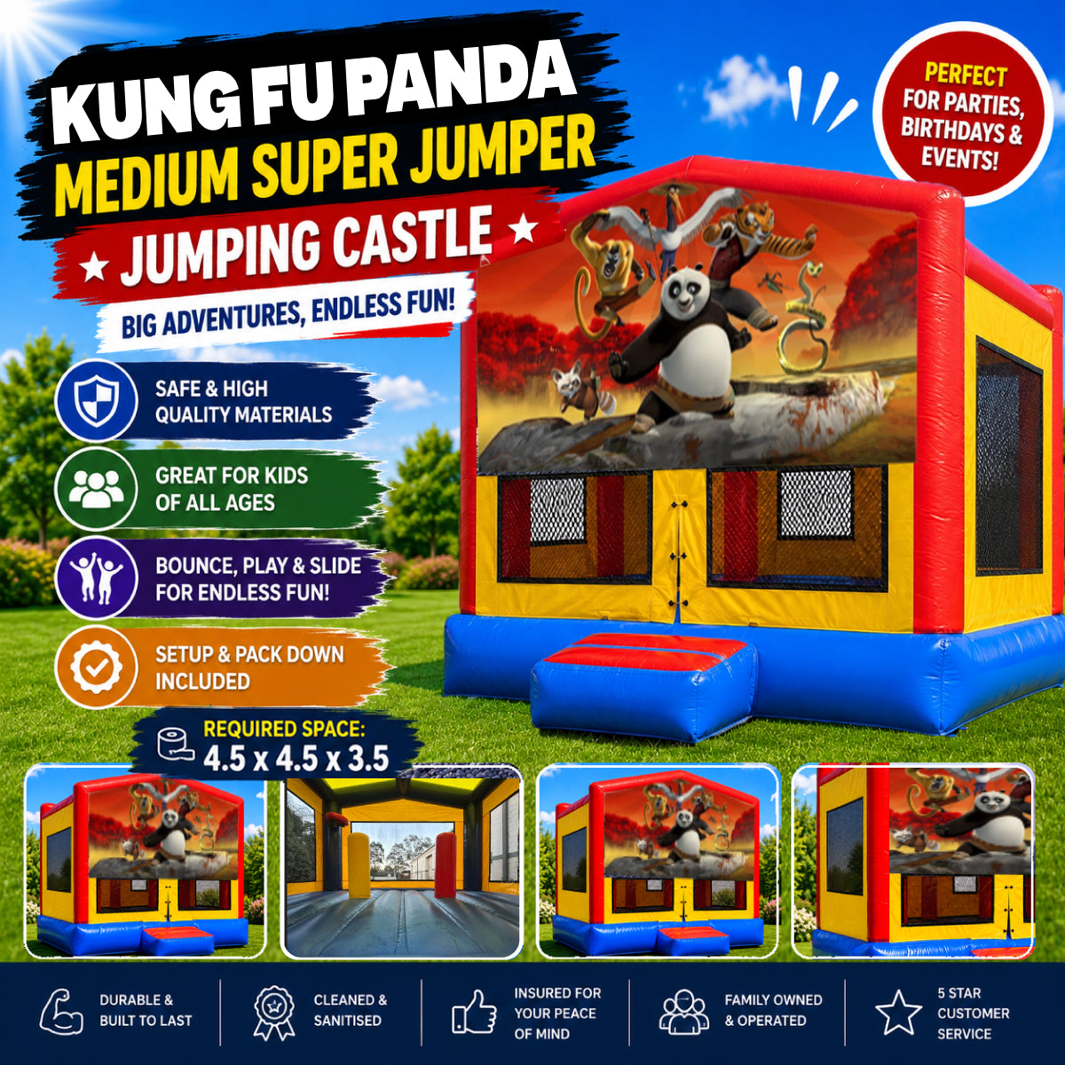 Kung Fu Panda Medium Super Jumper Combo