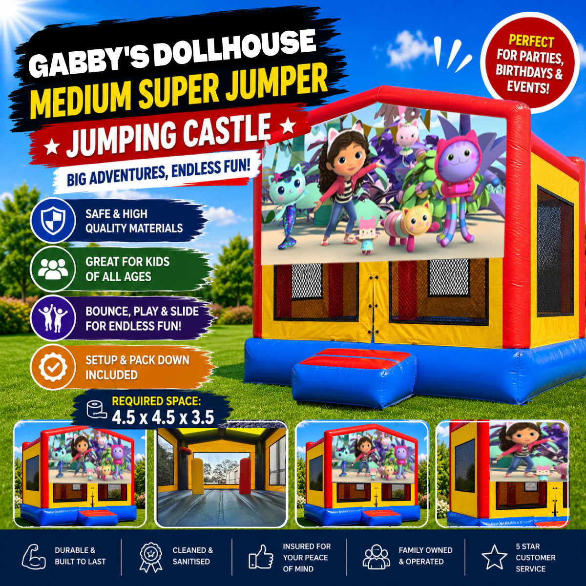 Gabby's Dollhouse Medium Super Jumper Combo
