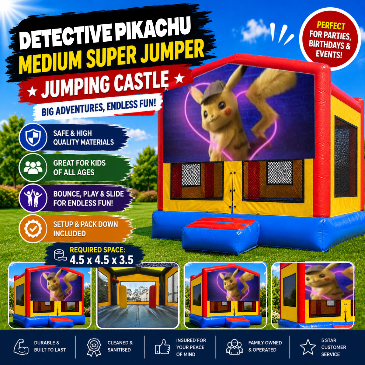 Detective Pikachu Medium Super Jumper Combo
