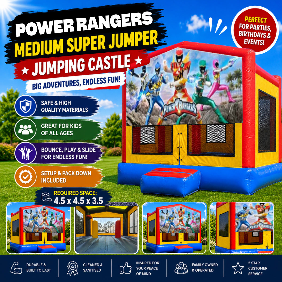 Power Rangers Medium Super Jumper Combo