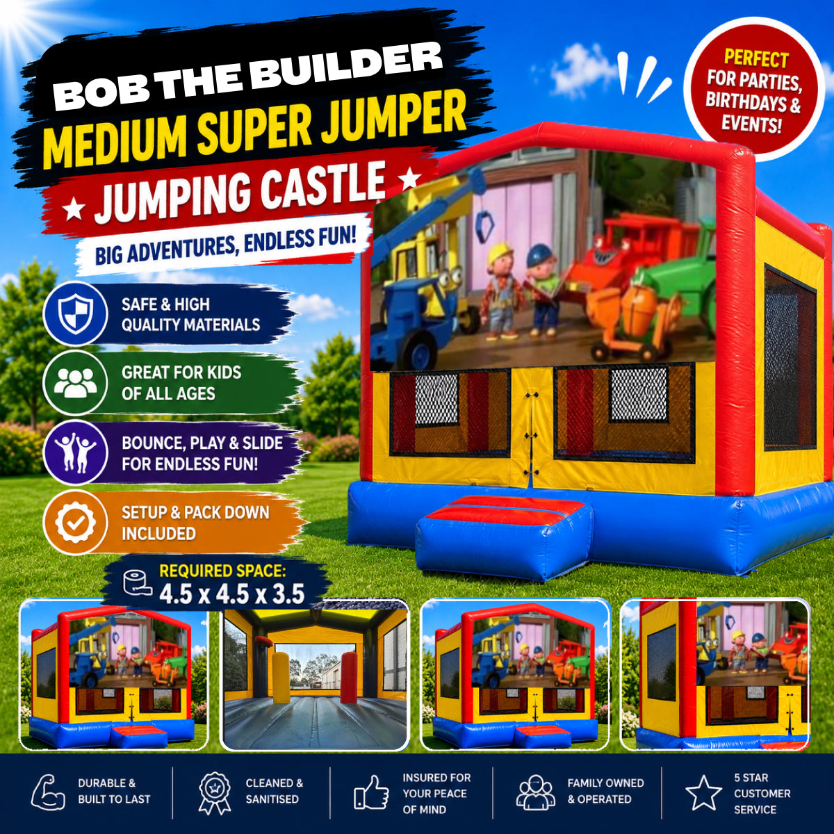 Bob The Builder Medium Super Jumper Combo