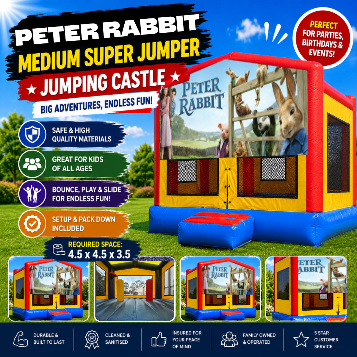 Peter Rabbit Medium Super Jumper Combo