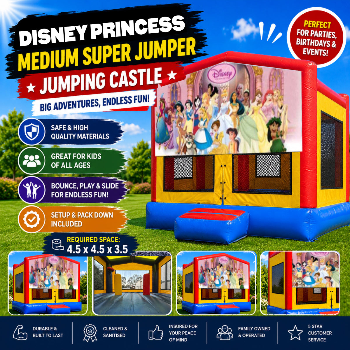 Disney Princess Medium Super Jumper Combo