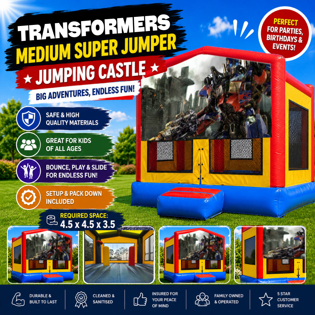 Transformers Medium Super Jumper Combo