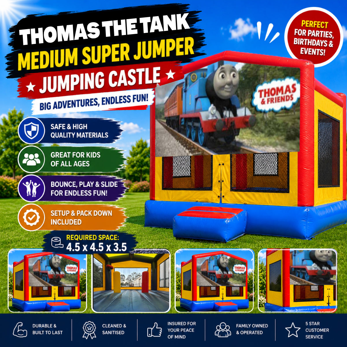 Thomas the Tank Medium Super Jumper Combo