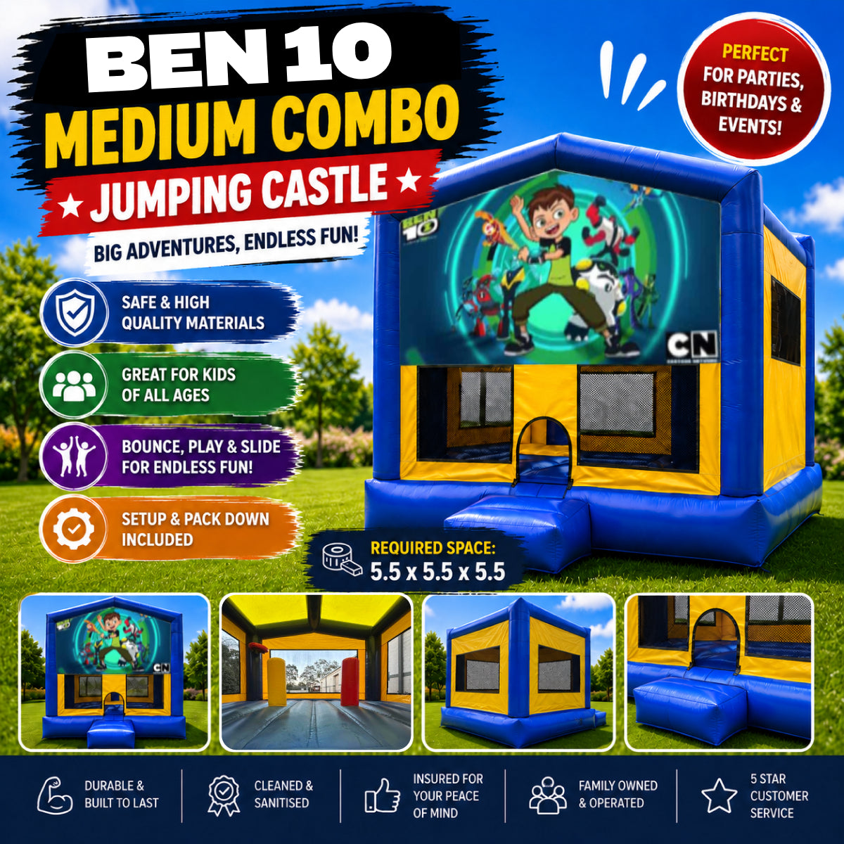 Ben10 Medium Combo Jumping Castle
