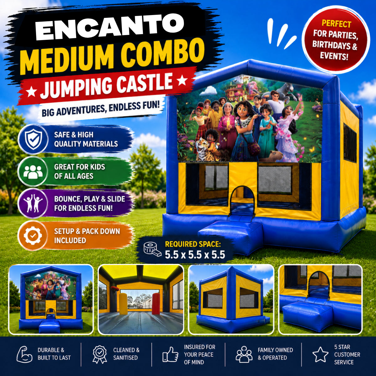 Encanto Medium Combo Jumping Castle