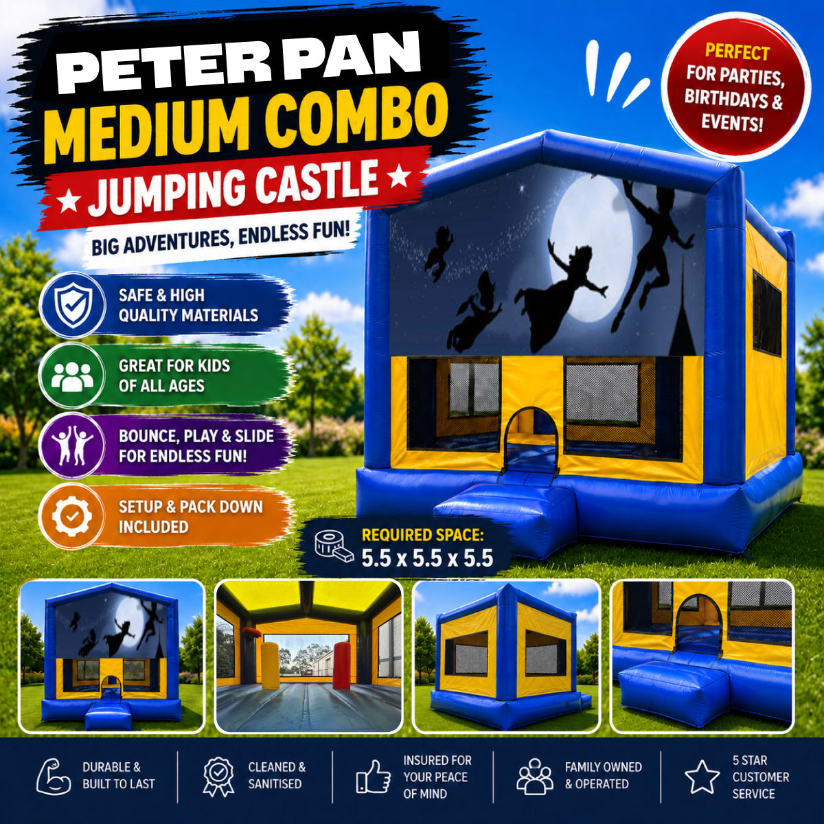Peter Pan Medium Combo Jumping Castle