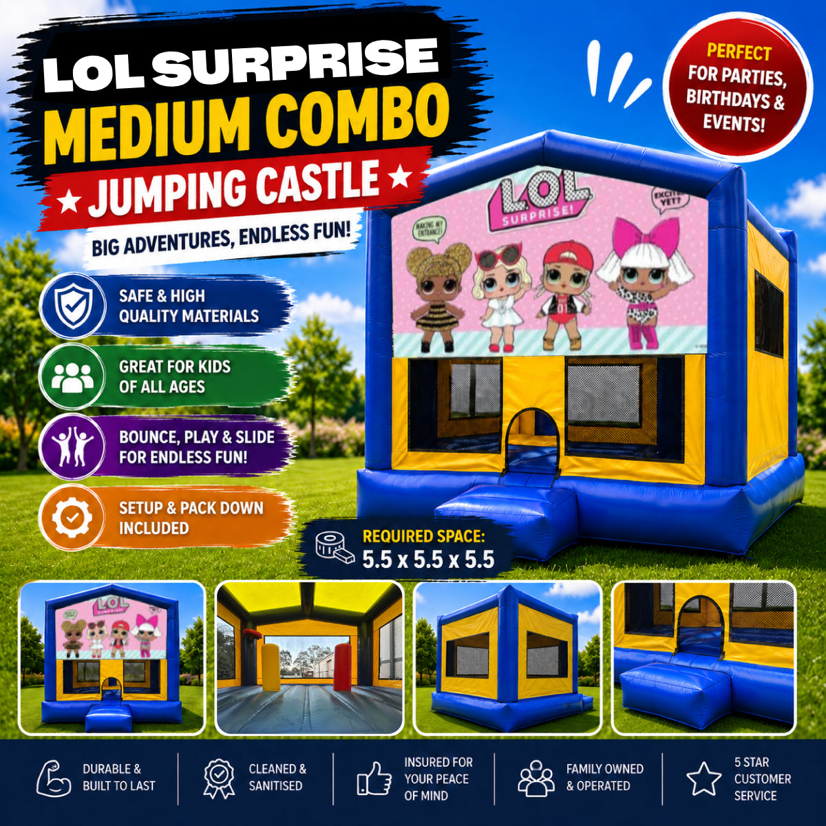 LOL Surprise Medium Combo Jumping Castle