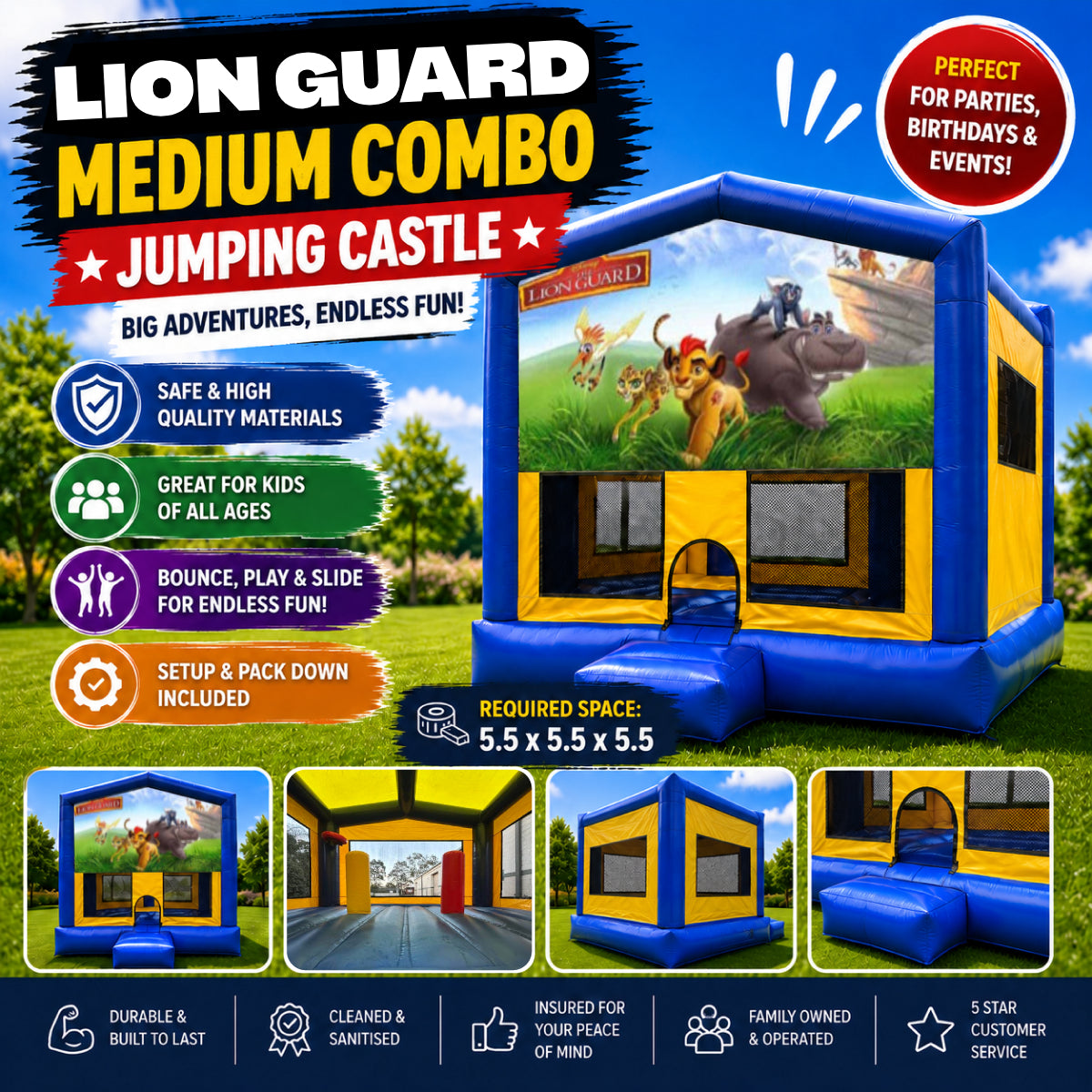Lion Guard Medium Combo Jumping Castle