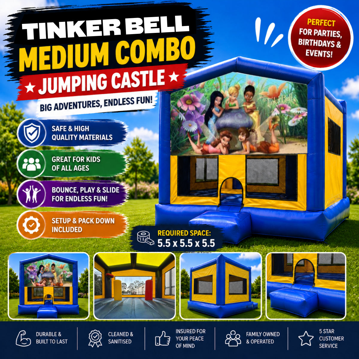 Tinker Bell Medium Combo Jumping Castle