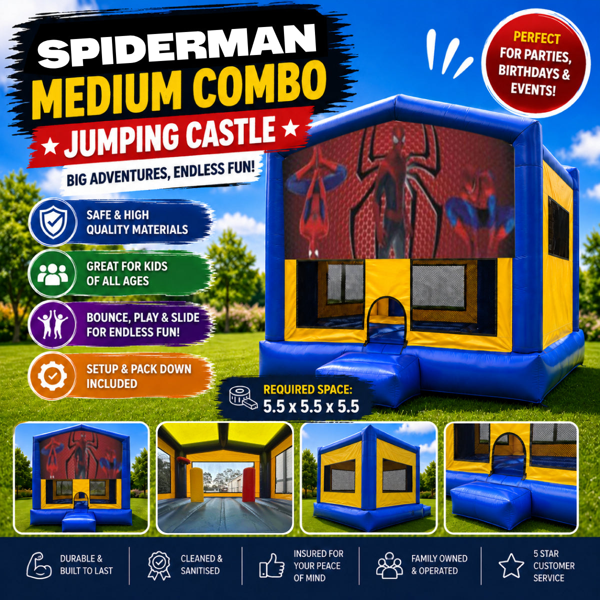 Spiderman Medium Combo