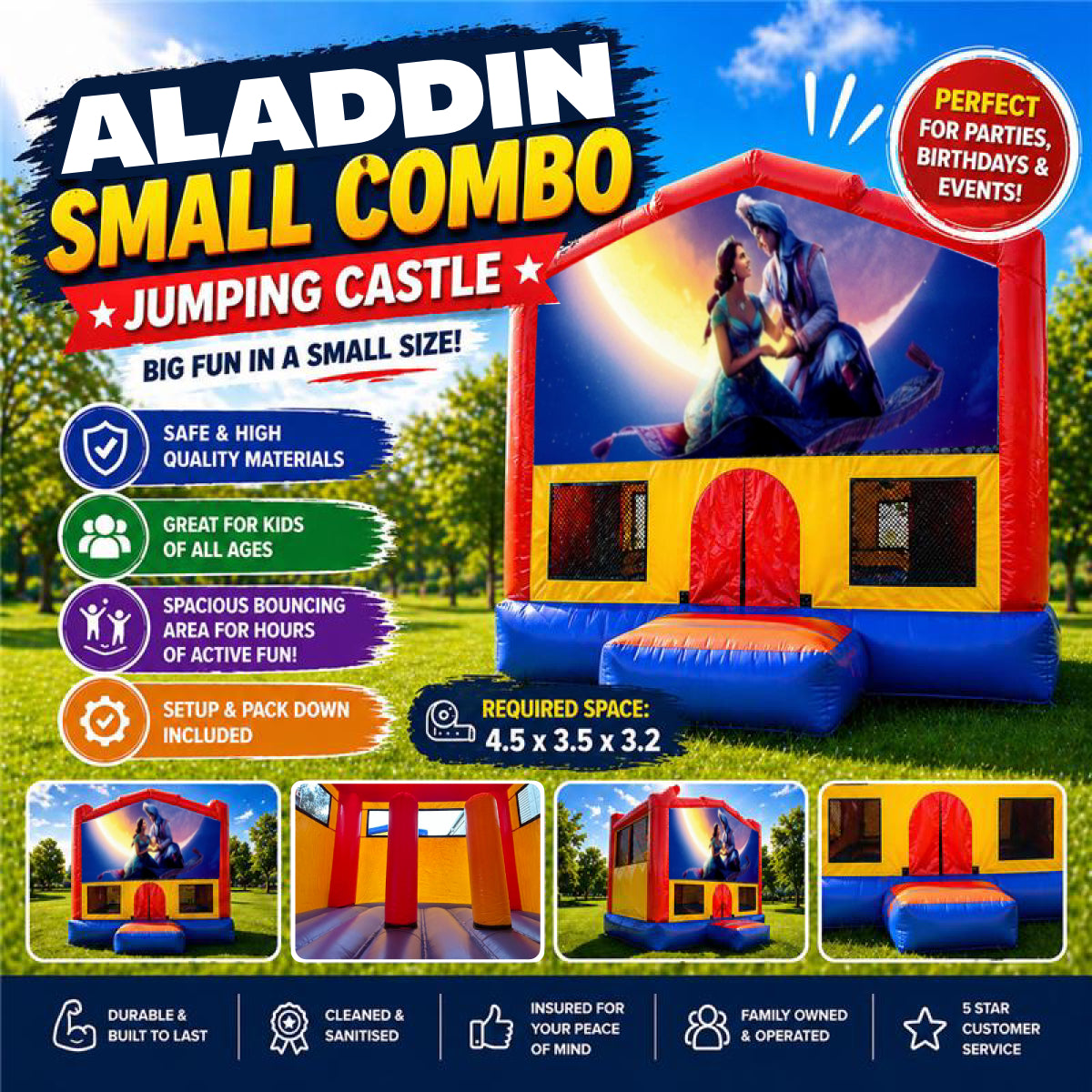 Aladdin Small Combo Jumping Castle