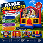 Alice in Wonderland #1  Small Combo Jumping Castle