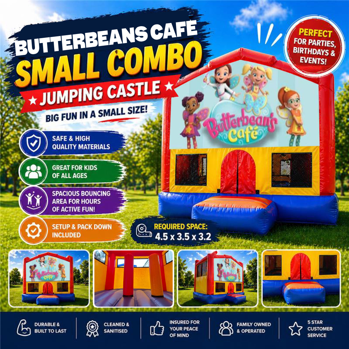 Butterbeans Cafe   Small Combo Jumping Castle